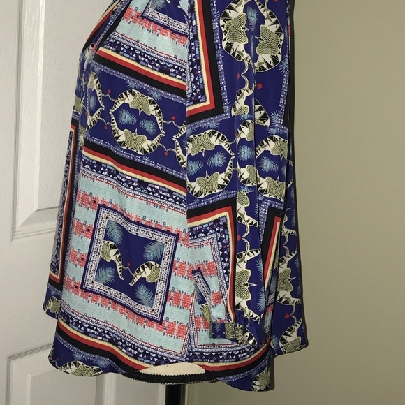 Collective concept geometric elephant print blouse - Picture 4 of 8